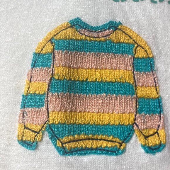 Cato NWT SZ 2X Ivory knit appliqued super soft top stretchy comfy whimsical - Picture 9 of 11